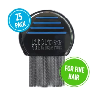 Bulk (Not in Blister Packs) Professional Lice Comb for Fine Hair<br>(Case of 25)
